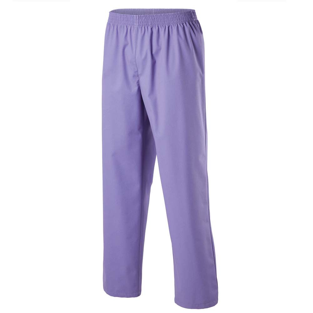 Unisex-OP-Hose in Lila mit Gummizugbund und langem, geradem Bein