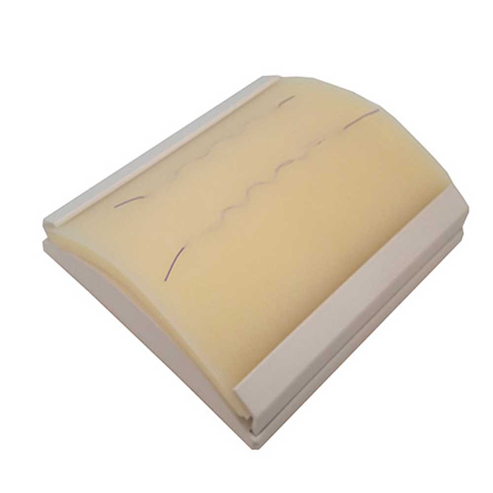 Erler Zimmer transparentes Intrakutan-Hautnah-Pad mit grauer Unterlage, beige