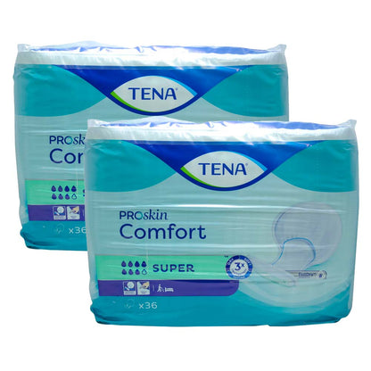 TENA PROskin Comfort Super Einlagen, 2x36 Stück