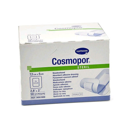 Hartmann Cosmopor steril Wundverband-Packung, REF 900 800 und Größen 7,2×5 cm