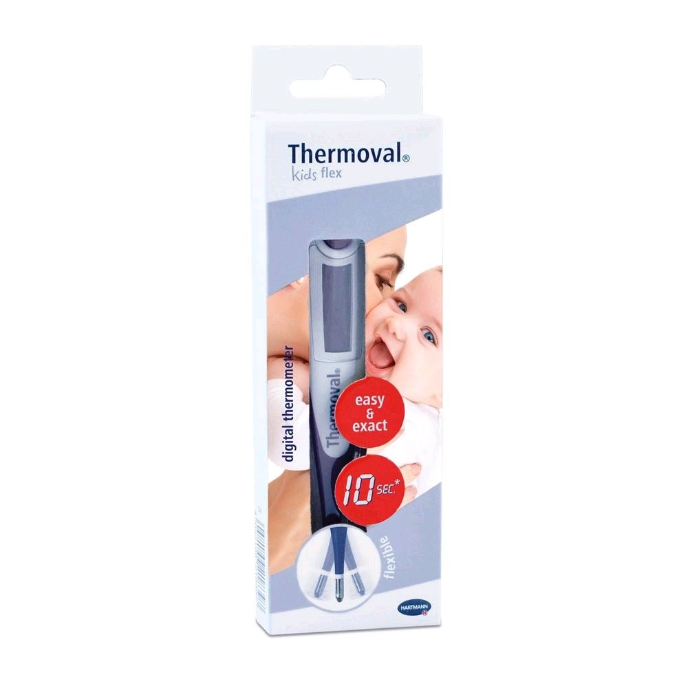Thermoval Kids flex Digitalthermometer-Packung mit 10‑Sek.-Anzeige und Messkopf