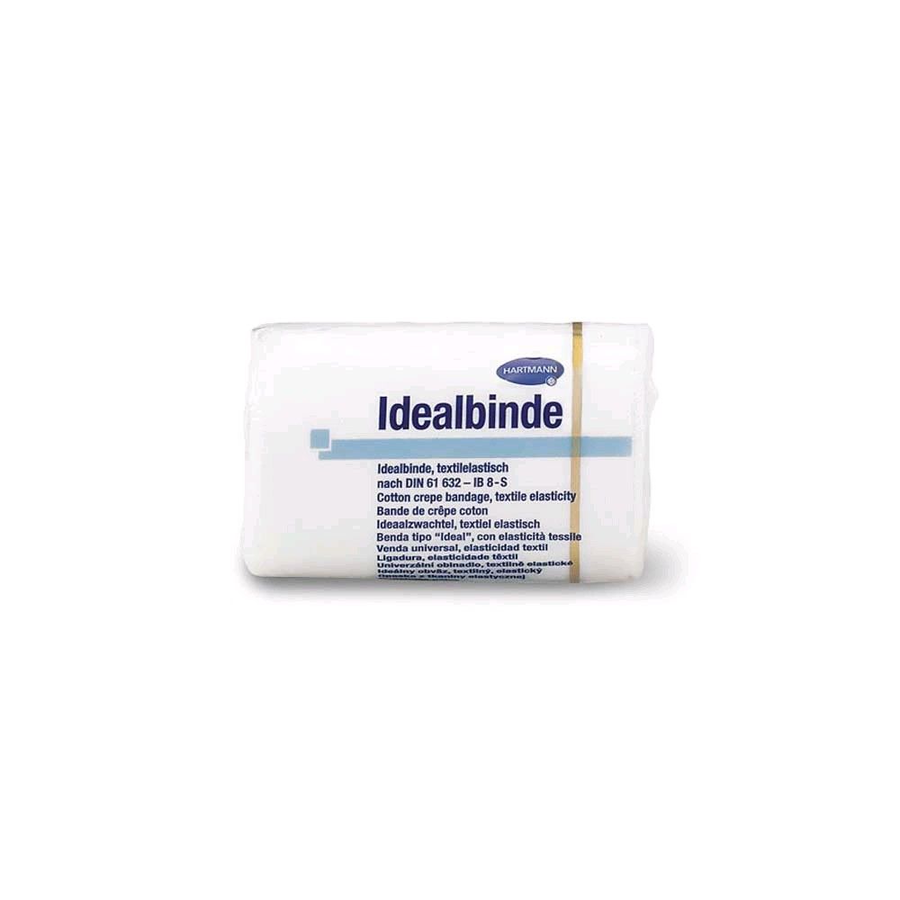 Verpackte elastische Bandage, weiß, 10 Stück, textilelastisch, 5 m, ohne Klammern
