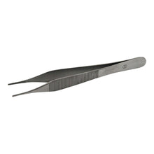 Hartmann anatomische Adson-Pinzette, gerade, 12 cm, feine Greifspitzen, geriffelter Griff