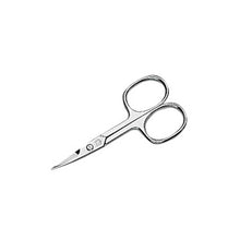 Holthaus Medical gebogene Nagelschere 9 cm, silberne Metallspitzen mit Ringgriffen