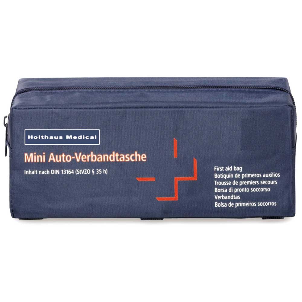 Holthaus Medical Mini-Verbandtasche (Auto) blau, rechteckig mit Reißverschluss