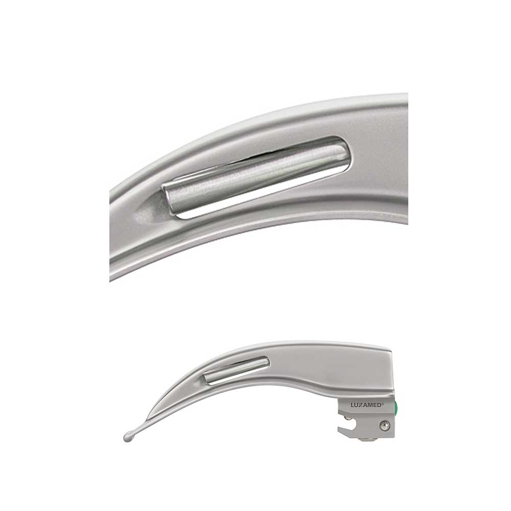 Ersatzlichtleiter, gebogener Lichtleiter mit silbernem Einsatzrohr