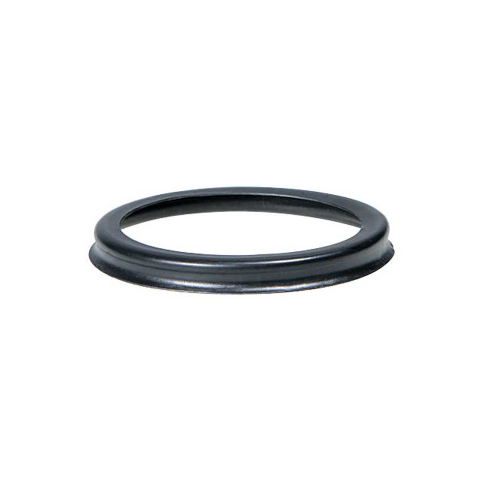 Einweg-Trichteraufsatz, dunkler Dichtring mit Innenöffnung