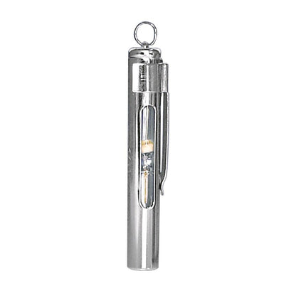 Metall-Sanduhr mit Schlüsselring, durchsichtigem Glas und sichtbarem Sand