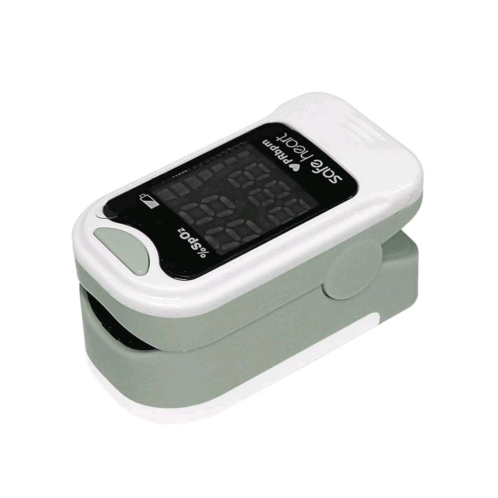 Ratiomed SHO-3001 Fingerpulsoximeter mit digitalem Display und SpO2-Anzeige, weiß