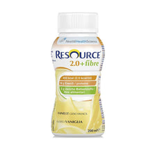 Resource 2.0+Fibre Trinknahrung in Flasche, Vanillegeschmack (200 ml)