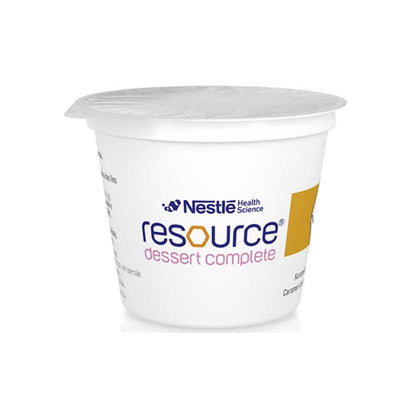 Nestle Resource® Dessert Complete Becher mit gelbem Aufdruck