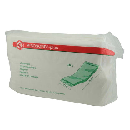 Noba Vlieswindel RIBOSORB® plus, Packung mit Saugdiagramm, 50 Stück