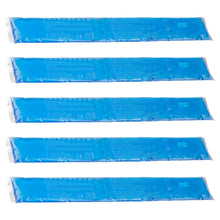 Kalt-Warm-Gel-Kompressen (5er-Set), blaue Mikrowellen-Kompressen, langes Format