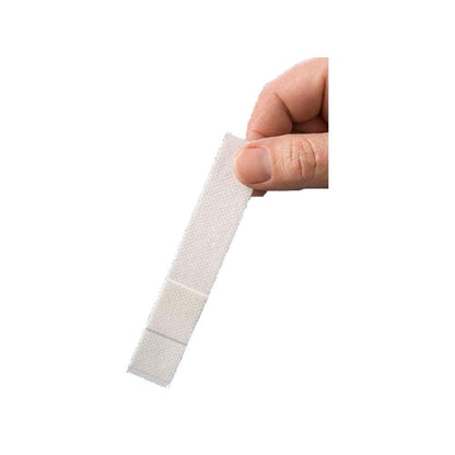 Vlies-Fingerpflaster, beige, länglicher Streifen mit sichtbarer Teilung