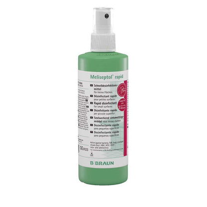 Meliseptol® rapid Desinfektionsmittel in Sprühflasche, grün mit transparentem Kopf
