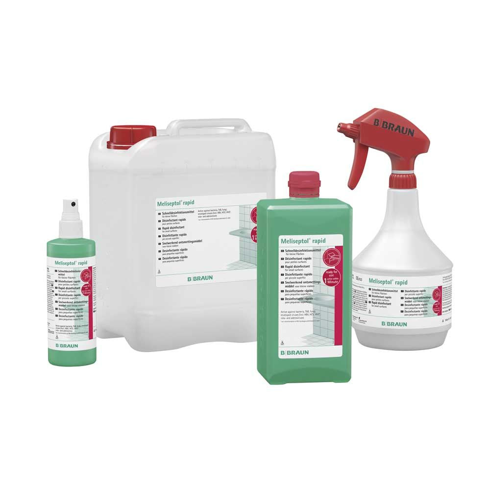 Meliseptol® rapid Desinfektionsmittel-Set mit Kanister, Flasche und Sprühgerät