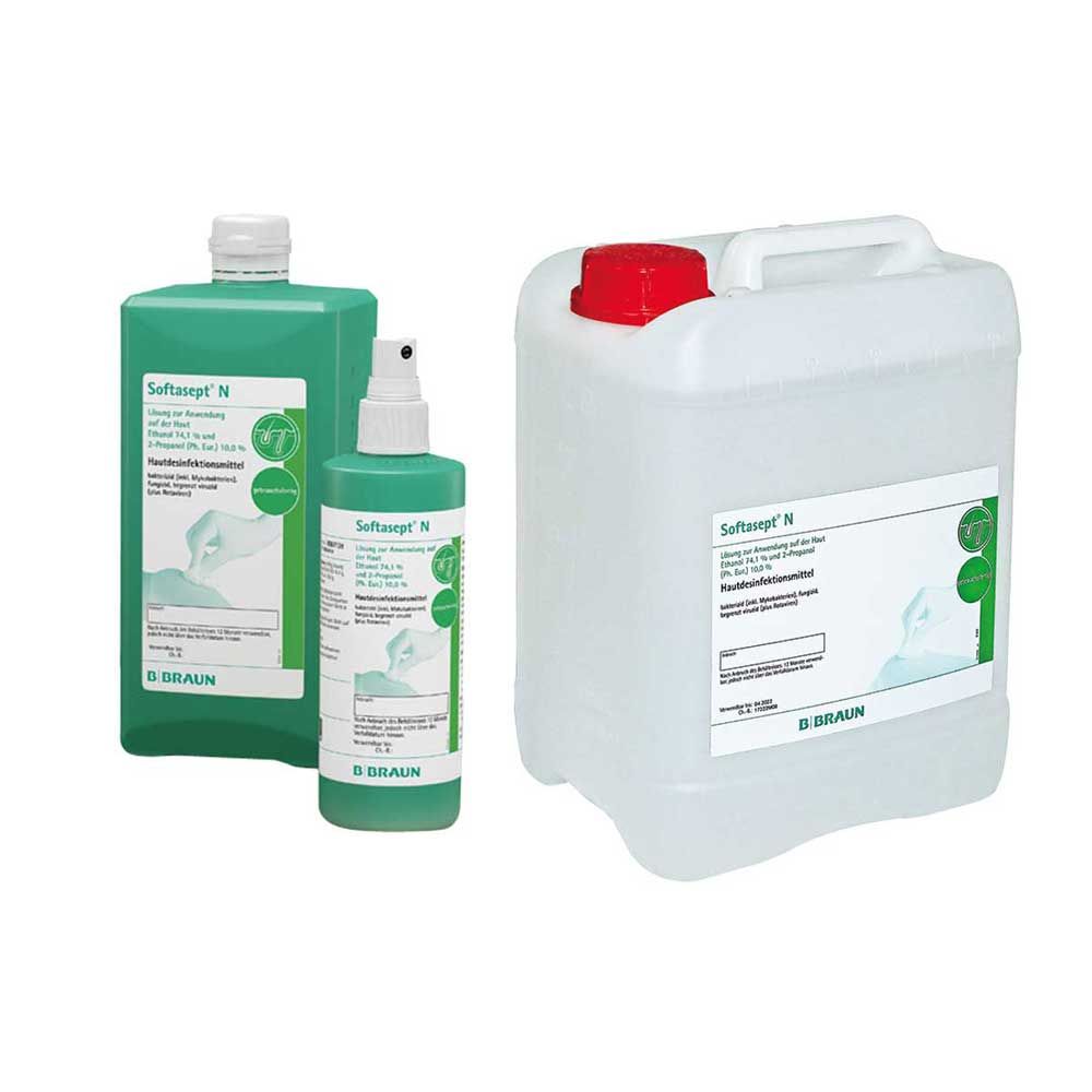 Hautdesinfektion Softasept® N farblos, 250-ml-Flasche mit Sprühaufsatz