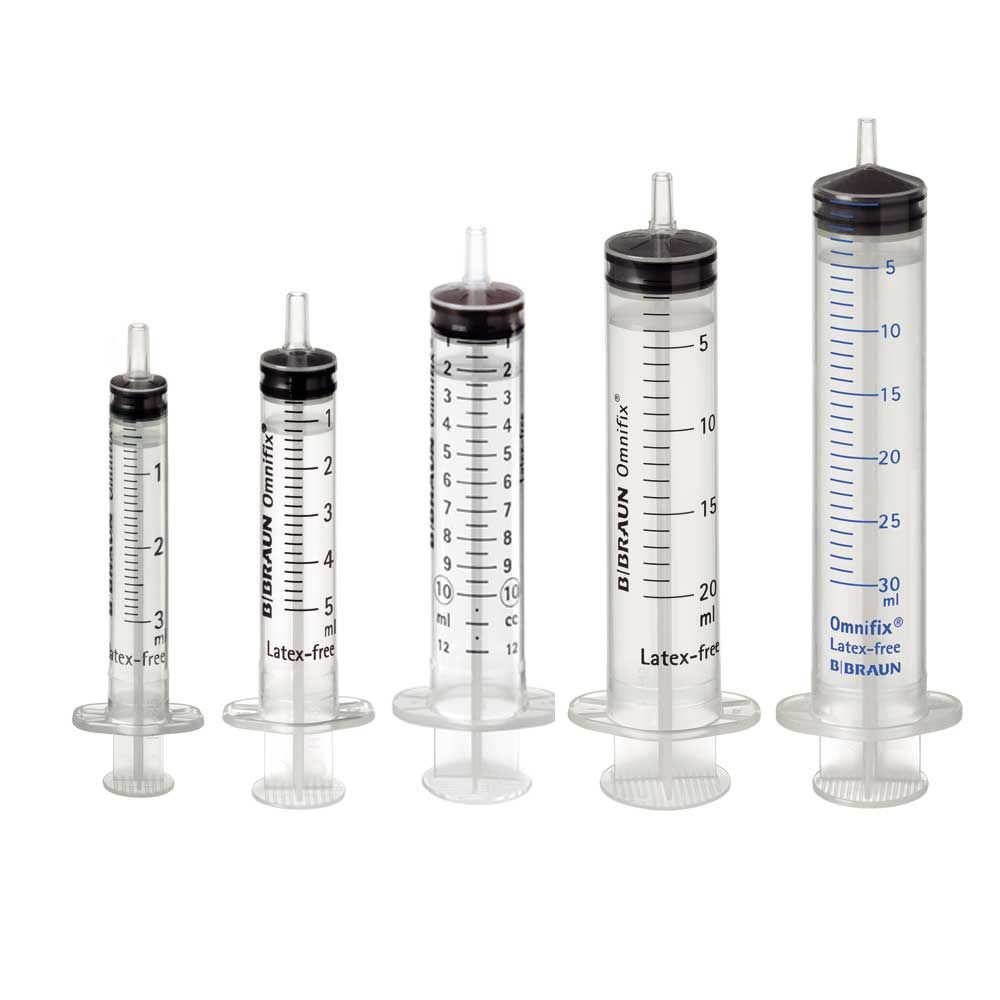 Einmalspritze Omnifix® Solo Luer, Skala bis 30 ml, blau markiert, 3-teilig