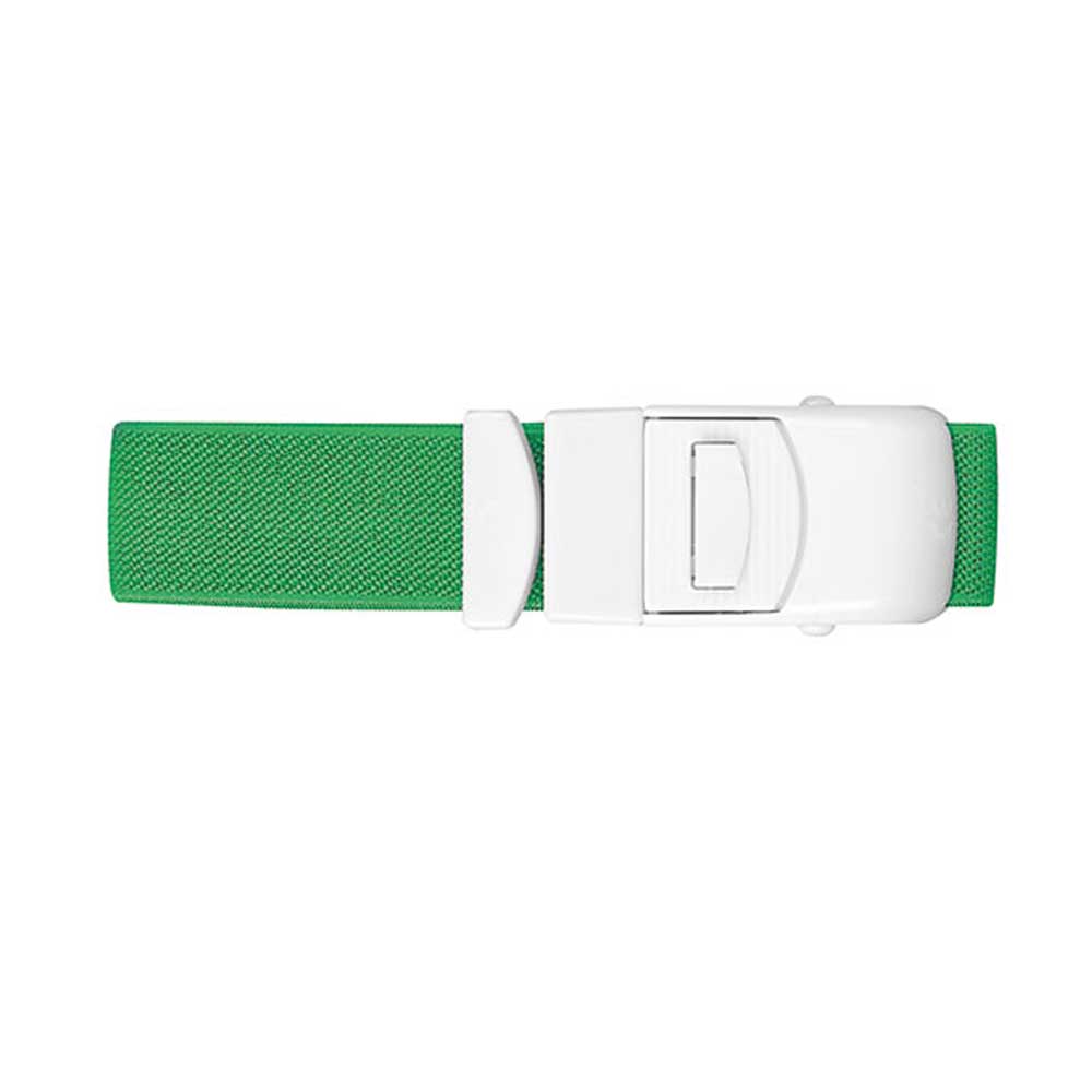 Armband mit Kunststoffverschluss, grünes Textilband