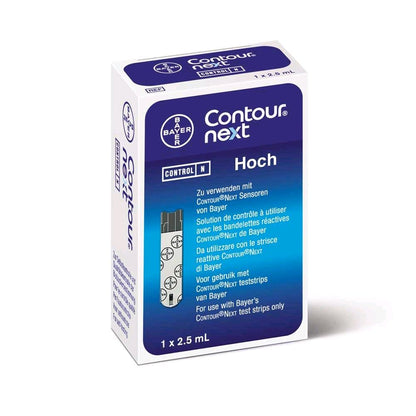 Bayer CONTOUR next Kontrolllösung Hoch, 1×2,5 ml in Kartonpackung
