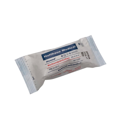Steriles Holthaus Medical Alumed® Verbandpäckchen mit Kompresse, aluminiumbeschichtete Wundauflage