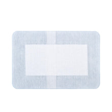 Steriles Wundpflaster mit rechteckigem Pad, hellblauer Trägerfolie