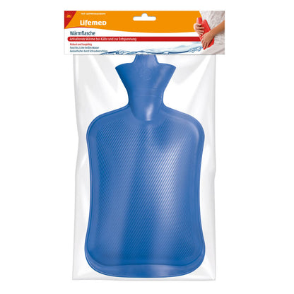 Lifemed® Wärmflasche blau 2 l in Umverpackung