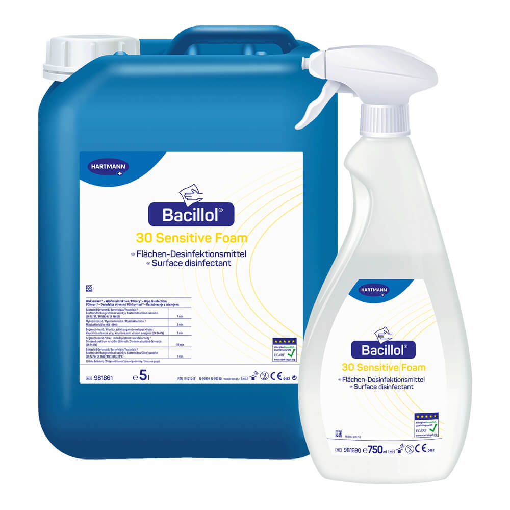 Bacillol® 30 Sensitive Foam gebrauchsfertiges Flächendesinfektionsmittel, Kanister 5 l