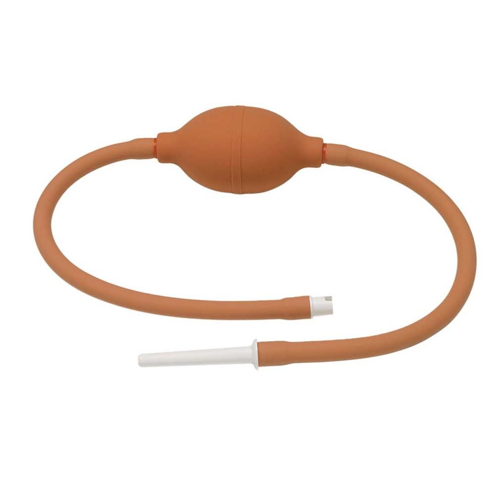Behrend Klyso-Pumpe komplett-Set aus Weich-PVC, rot, mit Handpumpe und Schläuchen