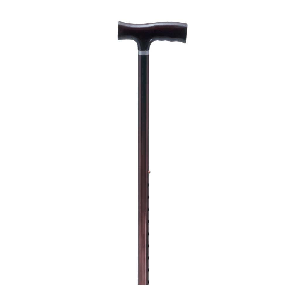 Behrend Aluminium-Gehstock mit Komfortgriff, verstellbar in Bronze