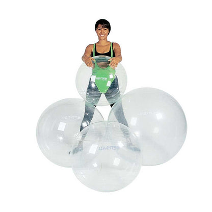Transparente, runde Gymnastikball-Form, glänzend, für Fitness- und Übungstraining