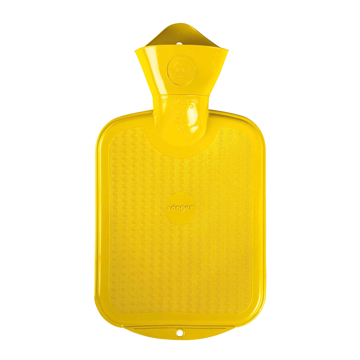 Wärmflasche 0,8 l, glatt, Sänger: gelb