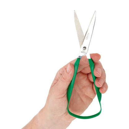 Schere mit EASI-GRIP Griff, grüne Kunststoffgriffe, Edelstahlklingen