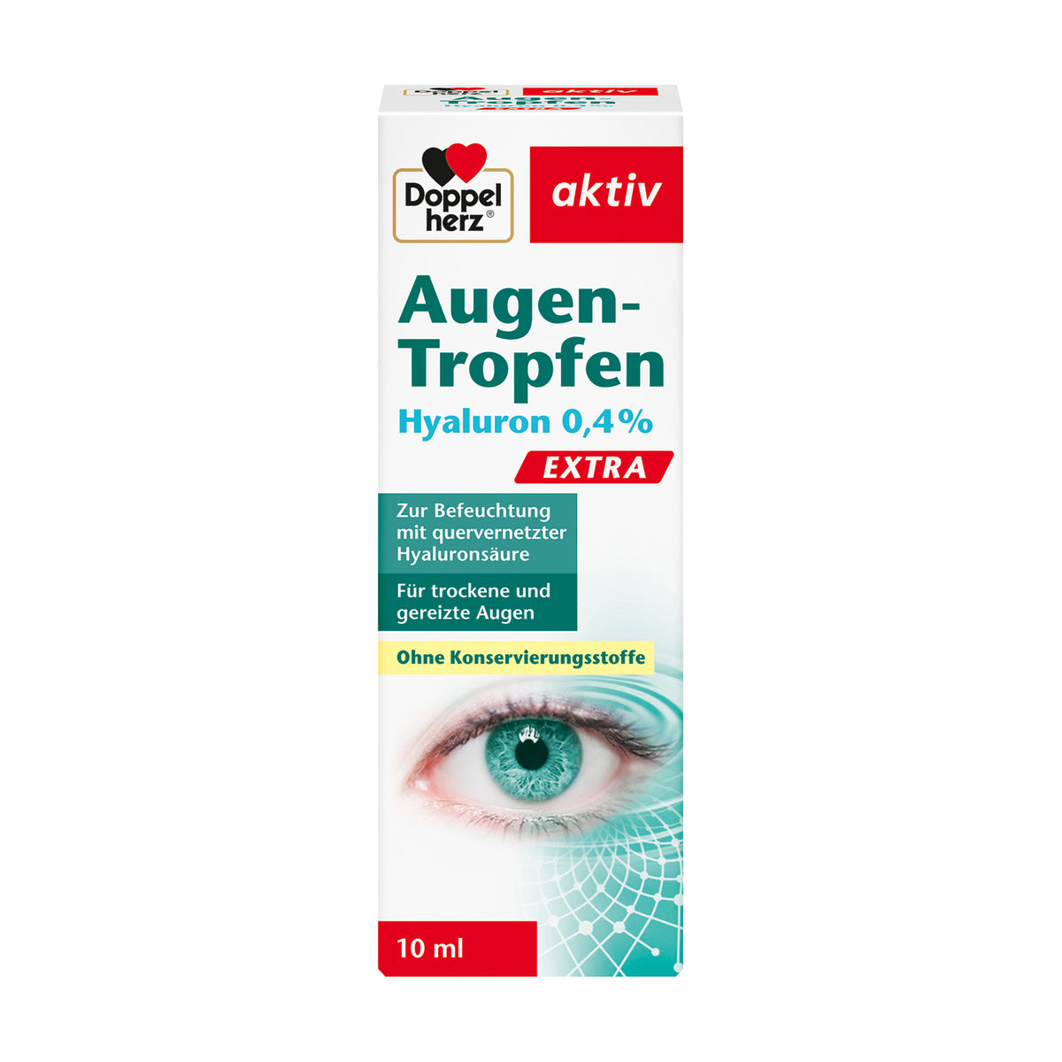 Doppelherz aktiv Augen-Tropfen EXTRA, Hyaluron 0,4% (10 ml)