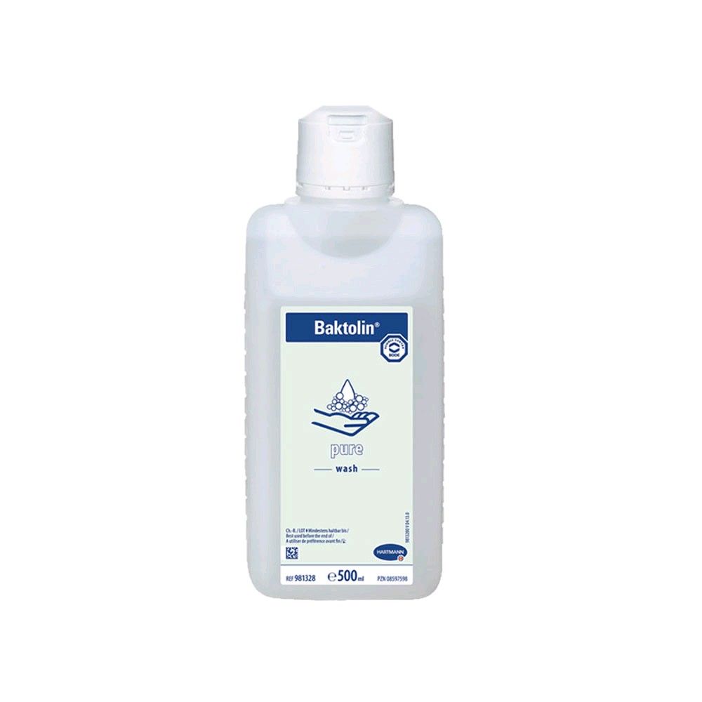 Waschlotion Baktolin pure, weiße Flasche mit Pumpspender, 500 ml