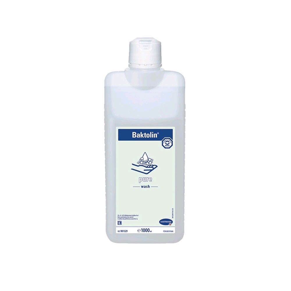 Waschlotion Baktolin pure, weiße Flasche mit Pumpspender, 1000 ml