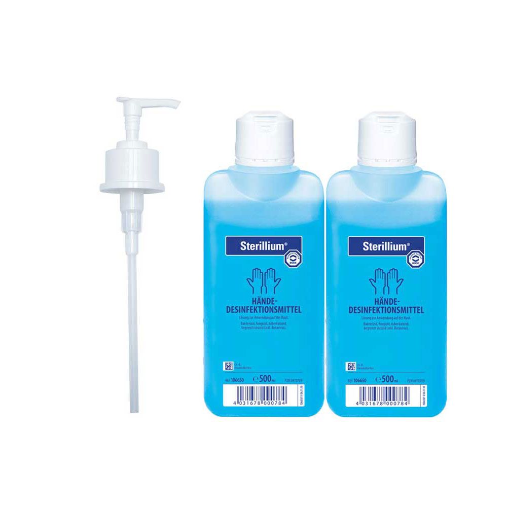 Sterillium Händedesinfektion mit Dosierpumpe, 2×500 ml