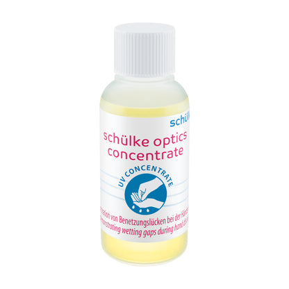 Schülke optics® Konzentrat-Flasche, 10 ml, gelbe Flüssigkeit, Schraubdeckel
