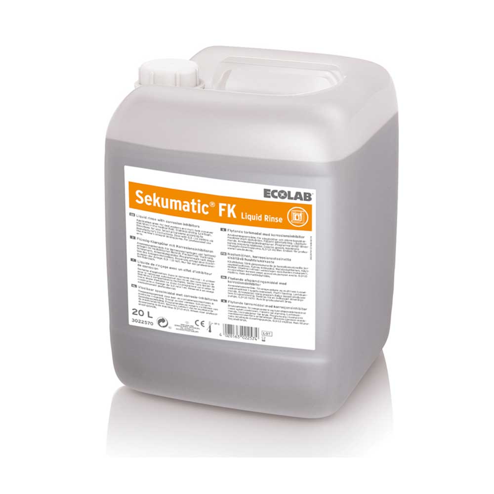 Ecolab Sekumatic FK Klarspüler Kanister, 20 l, Frontetikett mit Verschluss