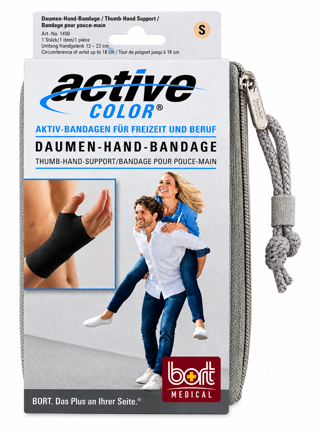 Daumen-Hand-Bandage schwarz, elastische Daumenstütze für die Hand