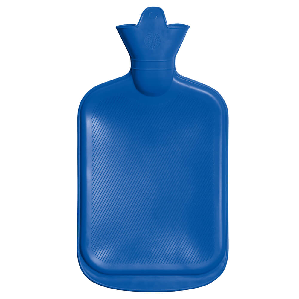 samply Hot Water Bottle with Cute Fleece Cover, 2L Hot Water Bag ,Blue Bear
