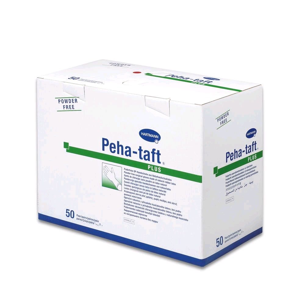 Peha-Taft Classic : Gants en latex sans poudre (50 pcs) - HARTMANN