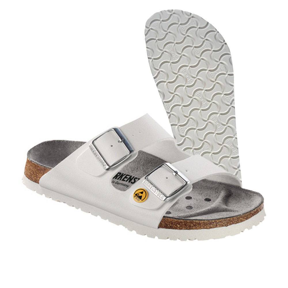 Birkenstock Arizona ESD, TÜV-certified, white, various sizes