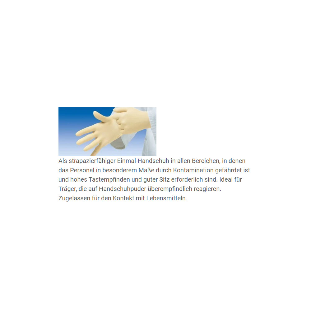 Peha-soft Latex Gloves by Hartmann, powder-free, 100 items