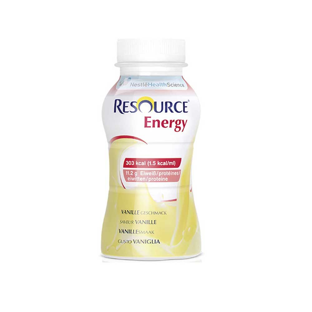 Nestle Resource® Energy Drink, 4x200ml, vanilla