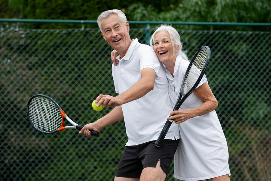 Tennis as a leisure activity for seniors