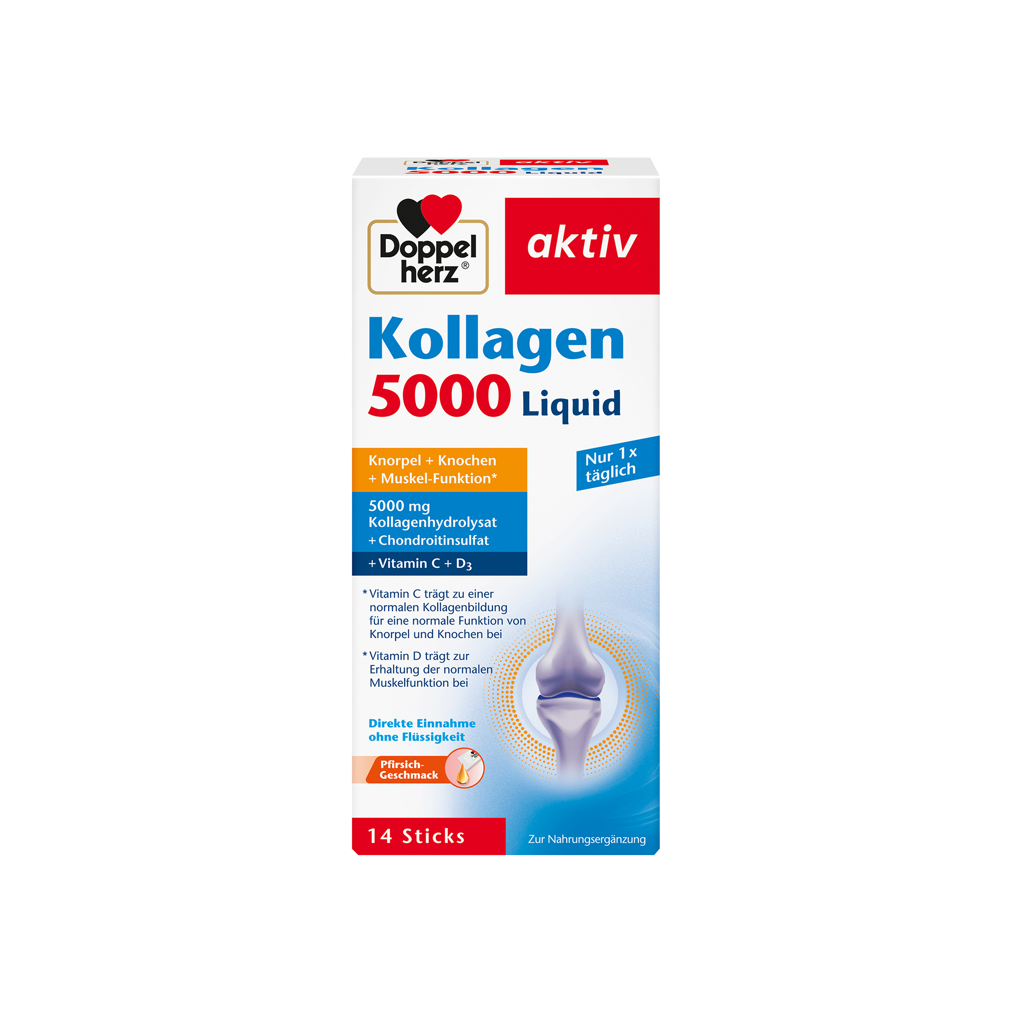 Doppelherz aktiv Collagen, 5000 Liquid, 14 Sticks