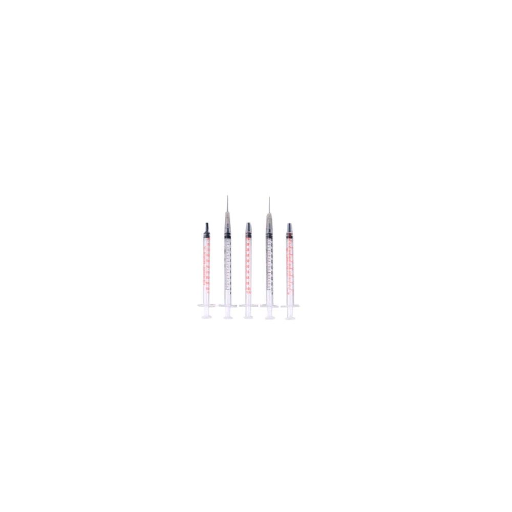 Dispomed insulin syringes, 3 pcs. Luer, 1 ml, U100, 100 pieces