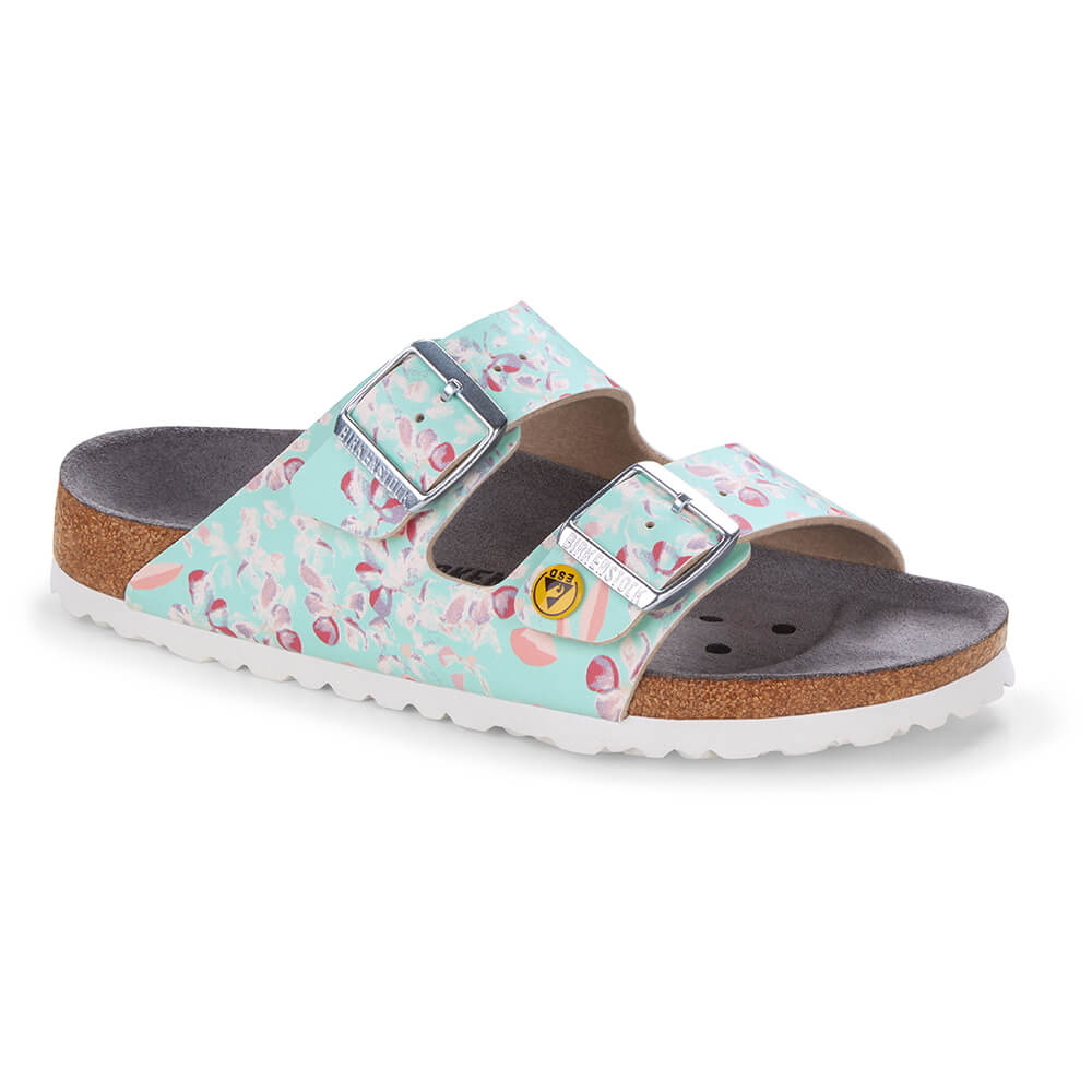 Arizona ESD Antistatic, Birkenstock, Flowery Meadow Mint, Narrow, 35