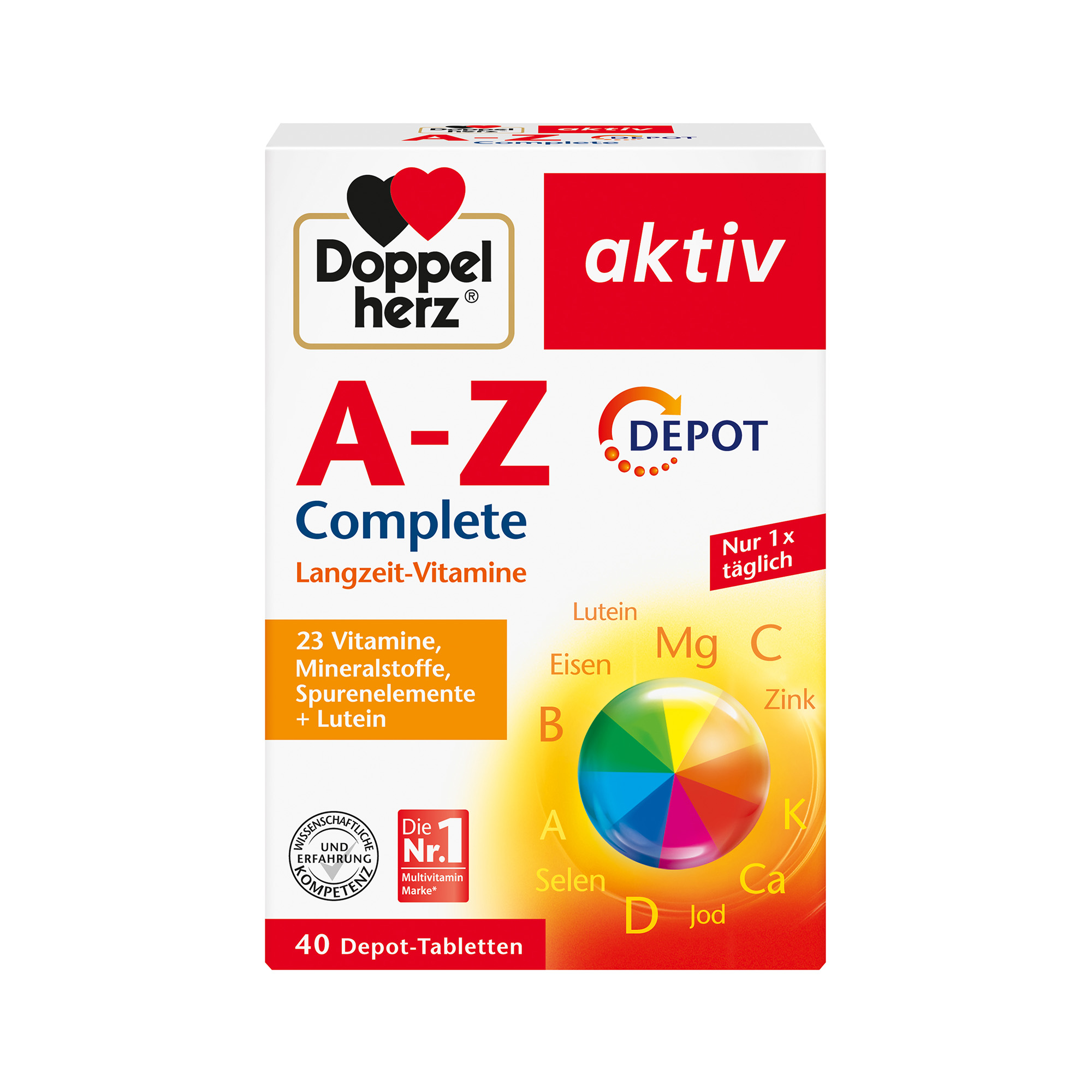Doppelherz aktiv A-Z Depot, Long-term Vitamins, 60 Tablets